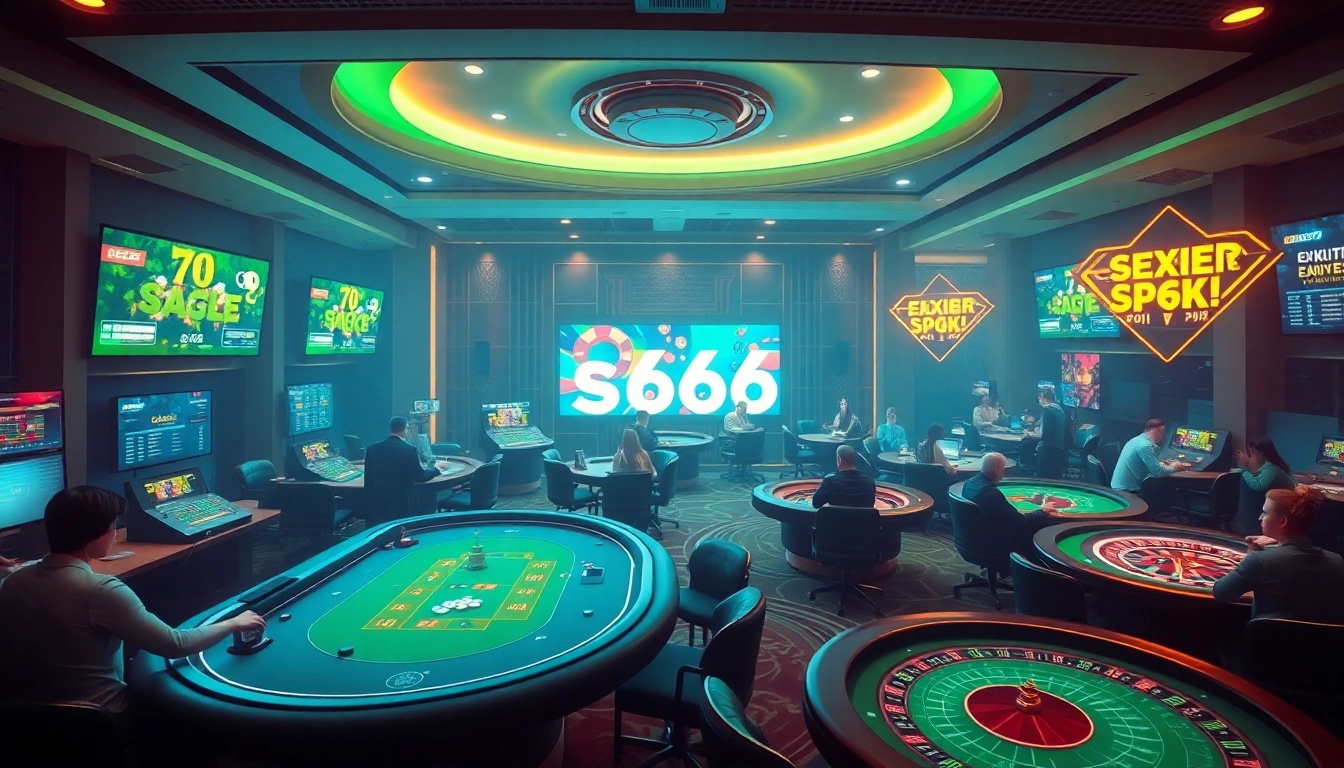 Dynamic online casino scene showcasing S666.nyc's vibrant gaming environment.