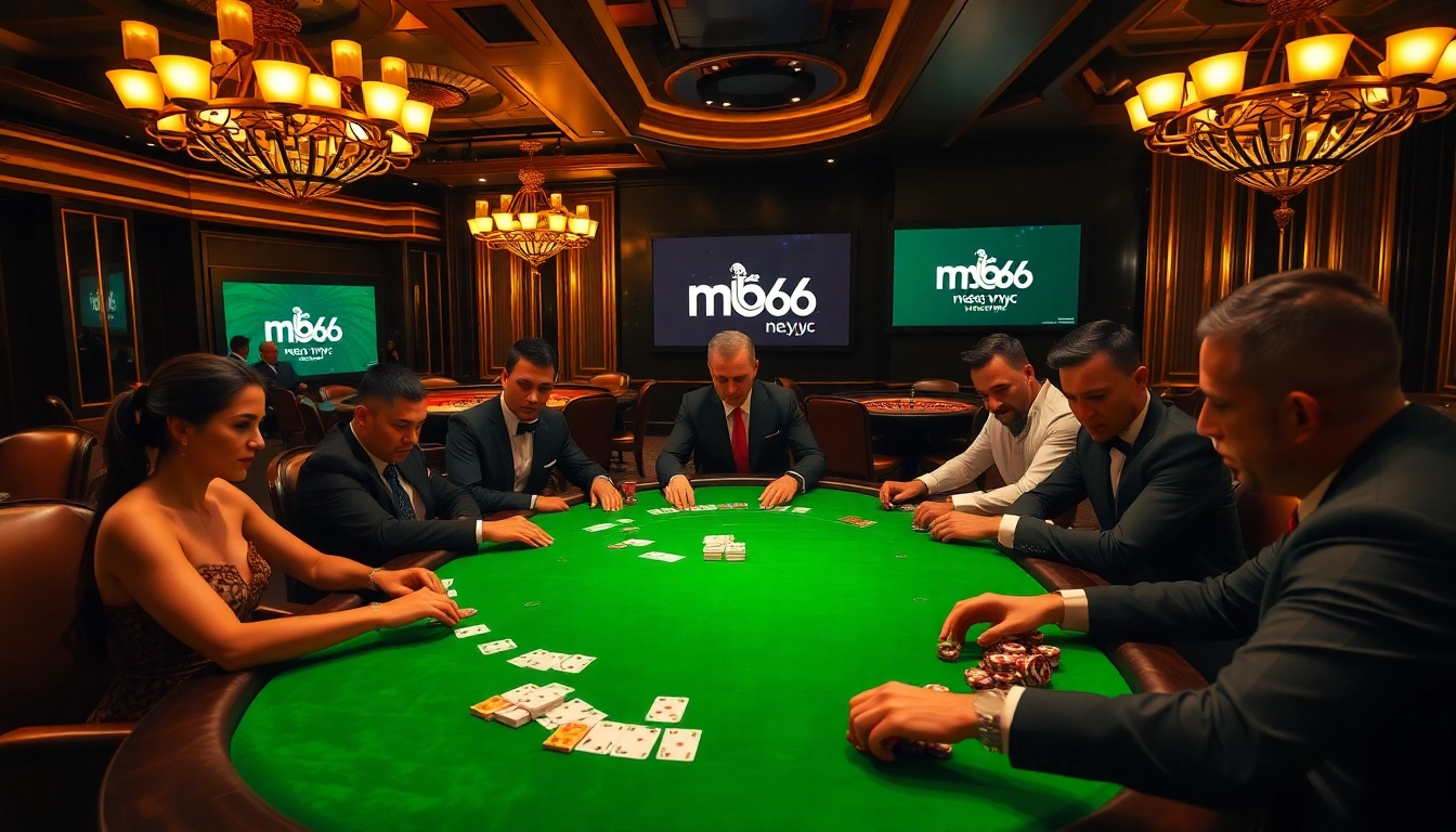 Experience high-stakes action at mb66.nyc with our luxurious poker table setup.